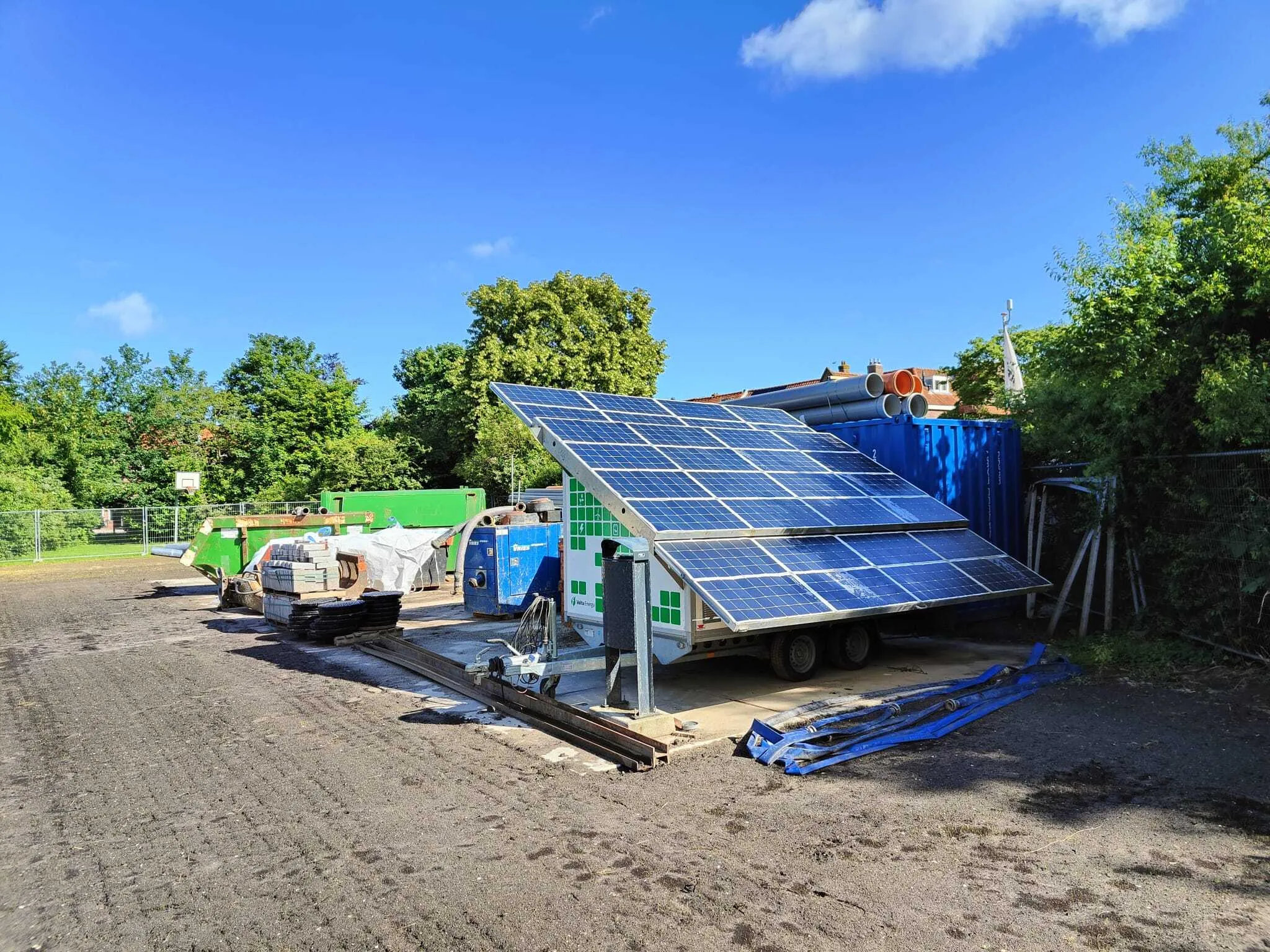 Leiden construction site clean energy