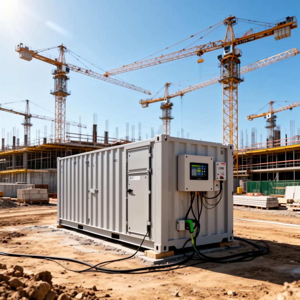 Clean energy at construction site